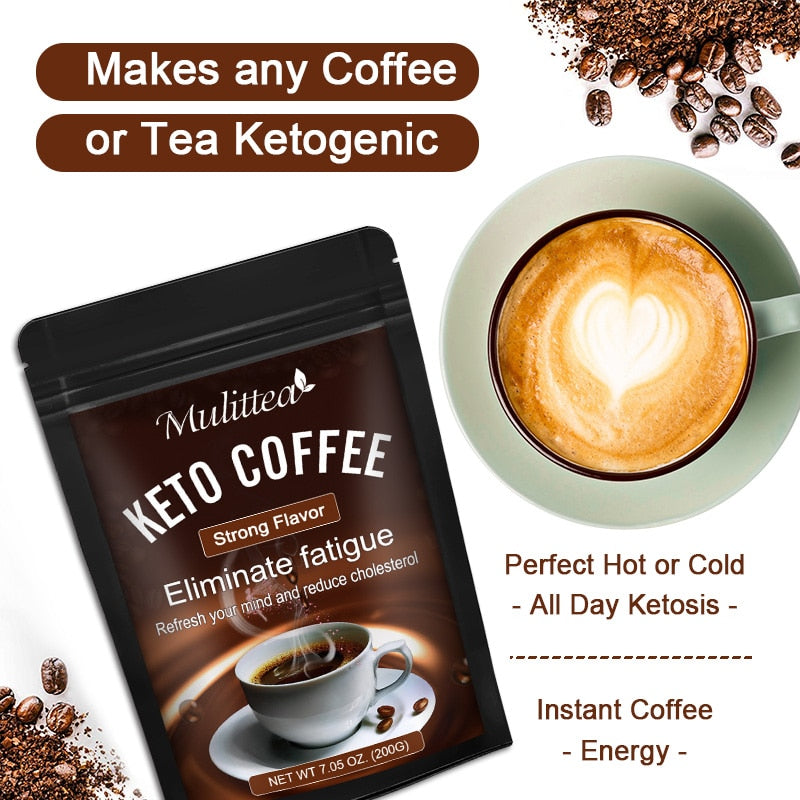 Mulittea Hot Selling Natural Keto Powder Fat Burning for Body Belly Waist Losing Weight Loss Cellulite Slim Beauty Tool Product