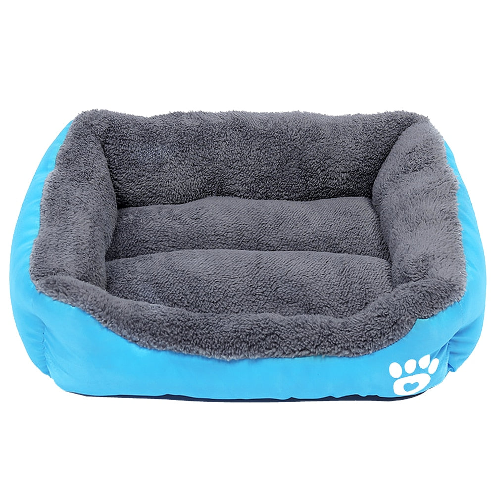 Pet Sofa Dog Bed Soft Fleece Warm Dog House Waterproof Bottom For Small Medium Large Dogs Cats Beds House S-2XL