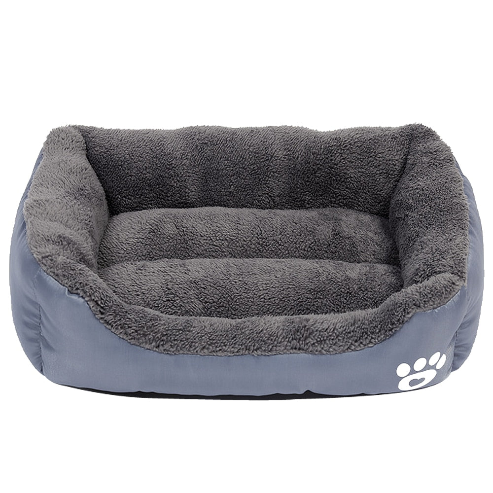 Pet Sofa Dog Bed Soft Fleece Warm Dog House Waterproof Bottom For Small Medium Large Dogs Cats Beds House S-2XL