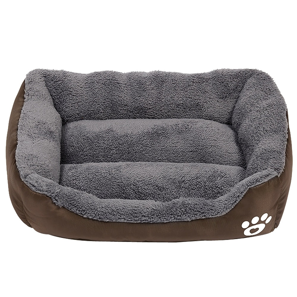 Pet Sofa Dog Bed Soft Fleece Warm Dog House Waterproof Bottom For Small Medium Large Dogs Cats Beds House S-2XL