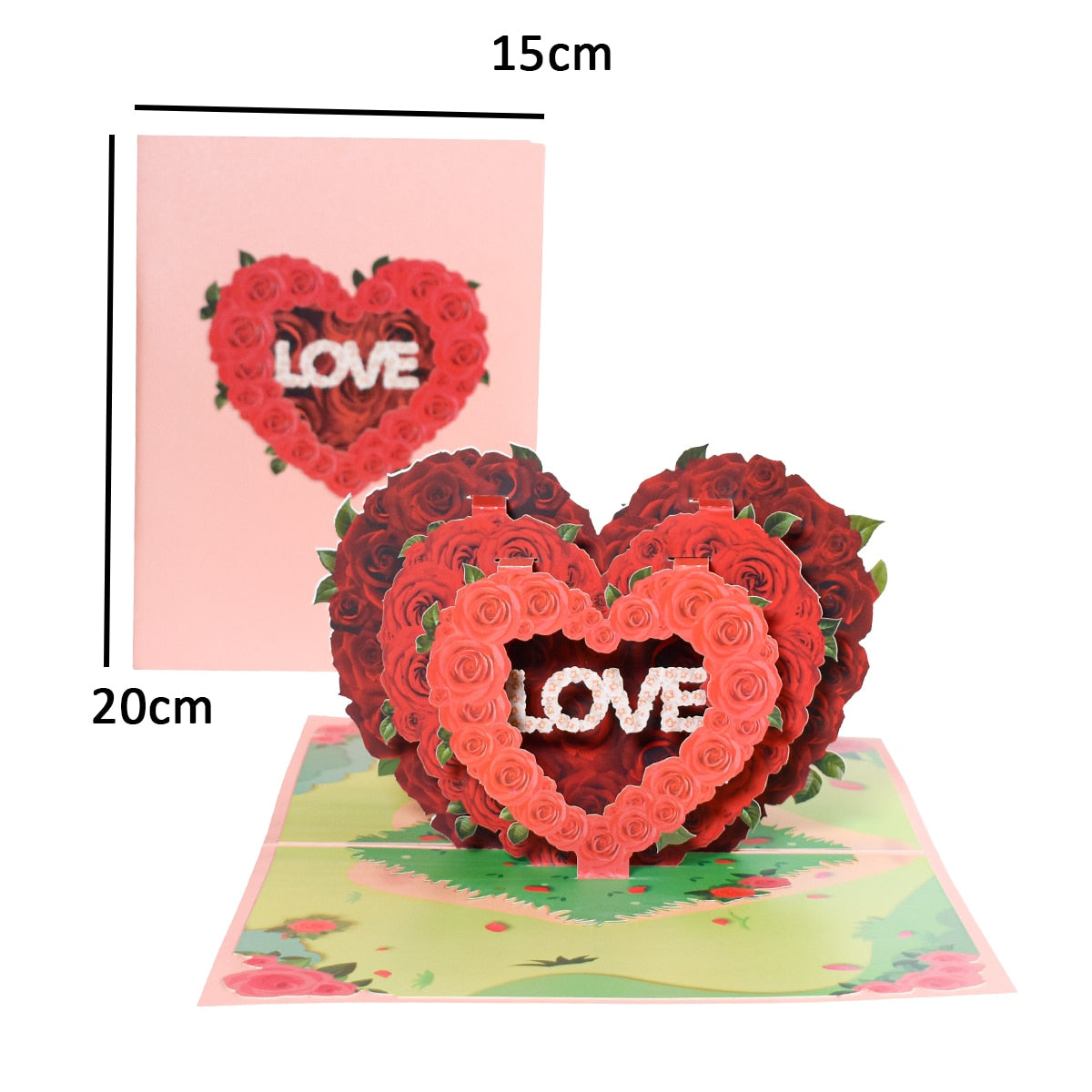 3D Pop-Up Cards Flowers Birthday Card Anniversary Gifts Postcard Maple Cherry Tree Wedding Invitations Greeting Cards