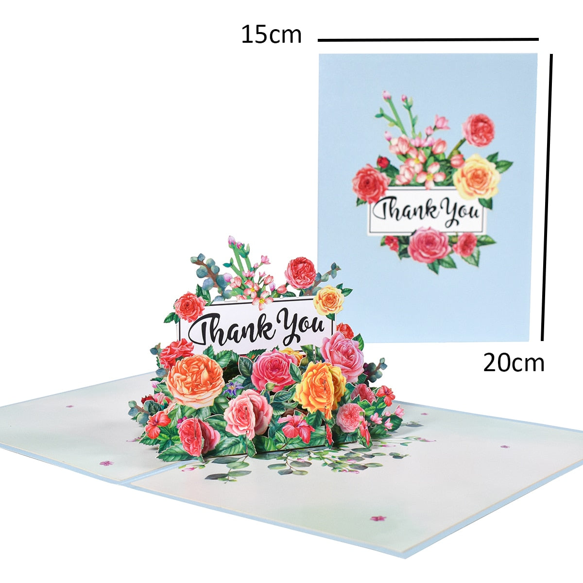 3D Pop-Up Cards Flowers Birthday Card Anniversary Gifts Postcard Maple Cherry Tree Wedding Invitations Greeting Cards