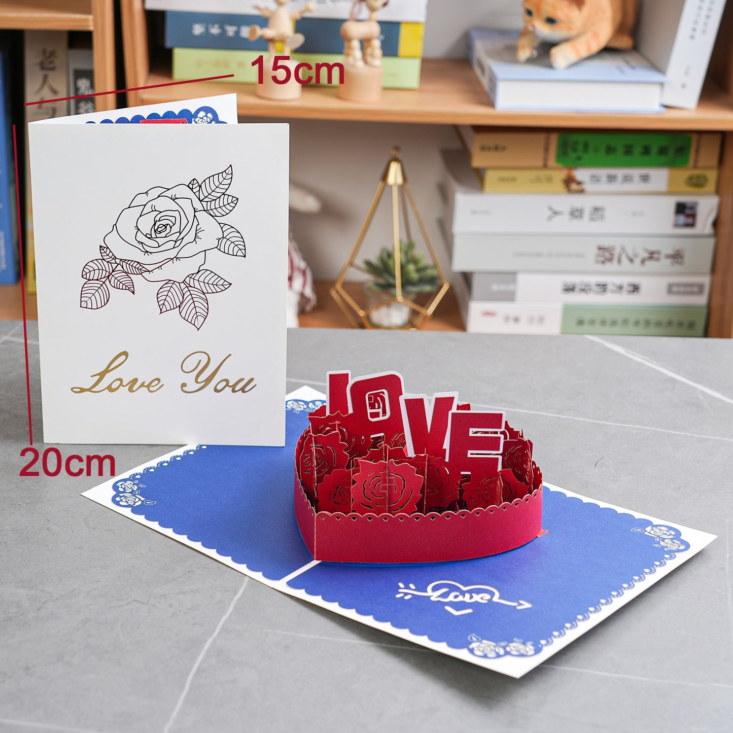 3D Pop-Up Cards Flowers Birthday Card Anniversary Gifts Postcard Maple Cherry Tree Wedding Invitations Greeting Cards